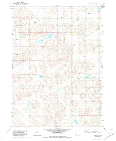 United States Geological Survey Sybrant, NE (1982, 24000-Scale) digital map