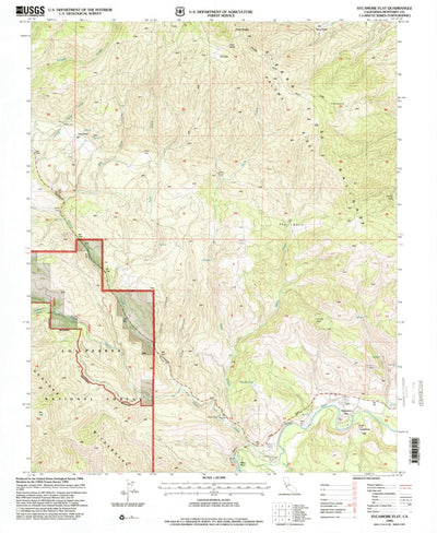 United States Geological Survey Sycamore Flat, CA (1995, 24000-Scale) digital map