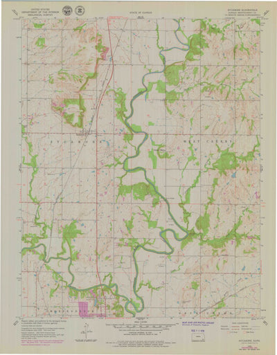 United States Geological Survey Sycamore, KS (1959, 24000-Scale) digital map