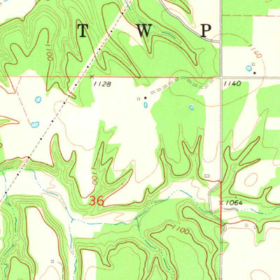 United States Geological Survey Sycamore, OK (1971, 24000-Scale) digital map