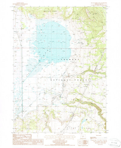 United States Geological Survey Sycan Marsh East, OR (1988, 24000-Scale) digital map