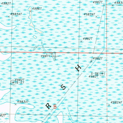 United States Geological Survey Sycan Marsh East, OR (1988, 24000-Scale) digital map