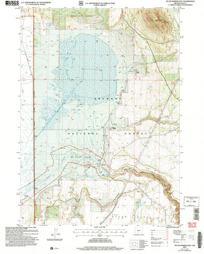United States Geological Survey Sycan Marsh East, OR (2004, 24000-Scale) digital map