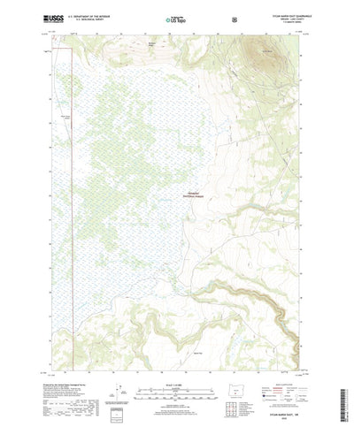 United States Geological Survey Sycan Marsh East, OR (2020, 24000-Scale) digital map