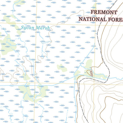 United States Geological Survey Sycan Marsh East, OR (2020, 24000-Scale) digital map