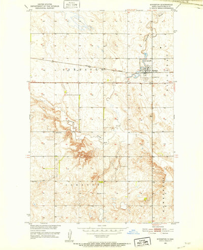 United States Geological Survey Sykeston, ND (1951, 24000-Scale) digital map