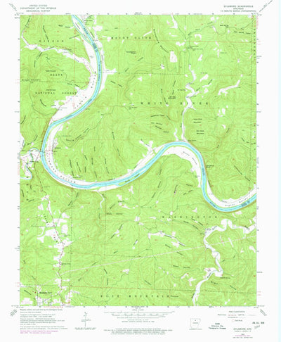 United States Geological Survey Sylamore, AR (1964, 24000-Scale) digital map