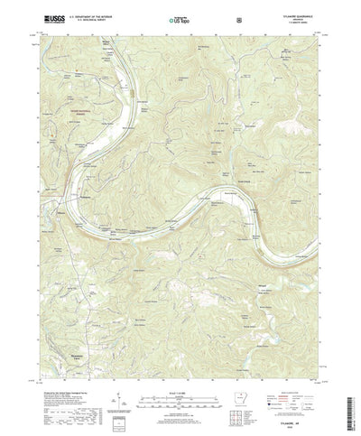 United States Geological Survey Sylamore, AR (2020, 24000-Scale) digital map