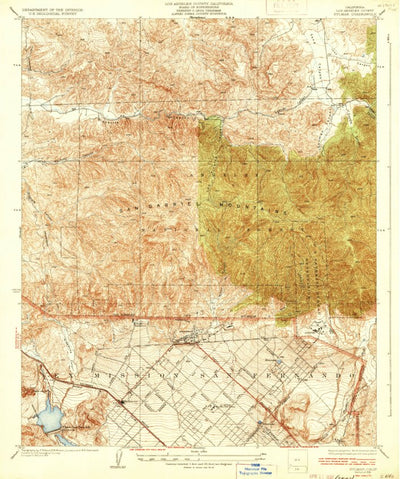 United States Geological Survey Sylmar, CA (1935, 24000-Scale) digital map