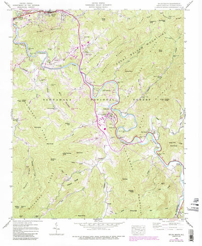 United States Geological Survey Sylva South, NC (1946, 24000-Scale) digital map