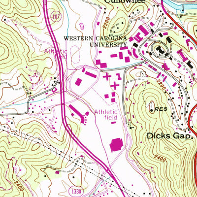 United States Geological Survey Sylva South, NC (1946, 24000-Scale) digital map