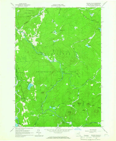 United States Geological Survey Sylvan Falls, NY (1964, 24000-Scale) digital map