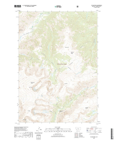 United States Geological Survey Sylvan Peak, MT (2020, 24000-Scale) digital map