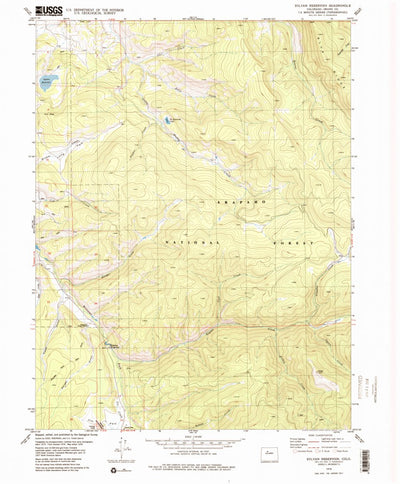 United States Geological Survey Sylvan Reservoir, CO (1979, 24000-Scale) digital map