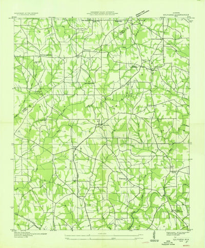 United States Geological Survey Sylvania, AL (1936, 24000-Scale) digital map