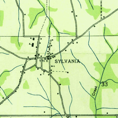 United States Geological Survey Sylvania, AL (1936, 24000-Scale) digital map