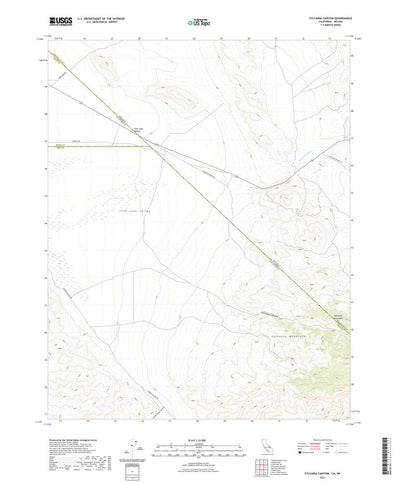 United States Geological Survey Sylvania Canyon, CA (2021, 24000-Scale) digital map