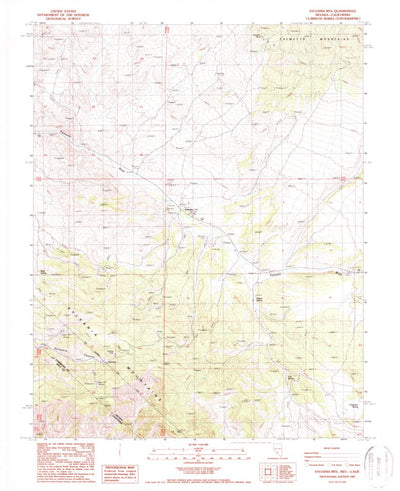 United States Geological Survey Sylvania Mountains, NV-CA (1987, 24000-Scale) digital map