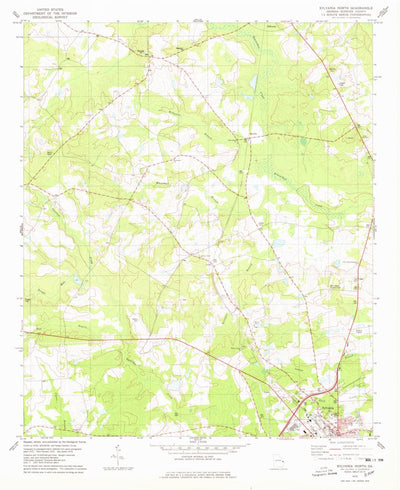 United States Geological Survey Sylvania North, GA (1978, 24000-Scale) digital map