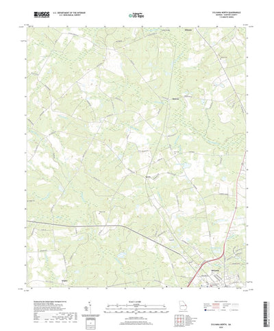 United States Geological Survey Sylvania North, GA (2020, 24000-Scale) digital map