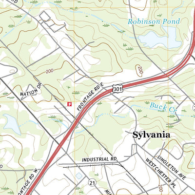 United States Geological Survey Sylvania North, GA (2020, 24000-Scale) digital map