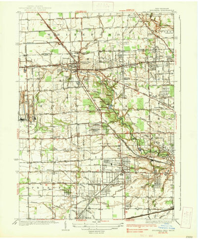 United States Geological Survey Sylvania, OH-MI (1937, 31680-Scale) digital map