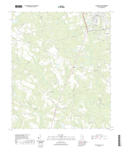 United States Geological Survey Sylvania South, GA (2020, 24000-Scale) digital map