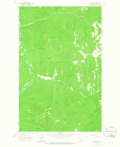 United States Geological Survey Sylvanite, MT (1963, 24000-Scale) digital map