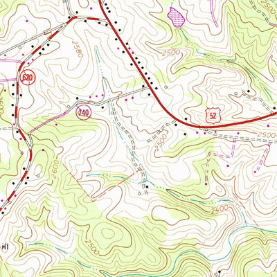 United States Geological Survey Sylvatus, VA (1965, 24000-Scale) digital map