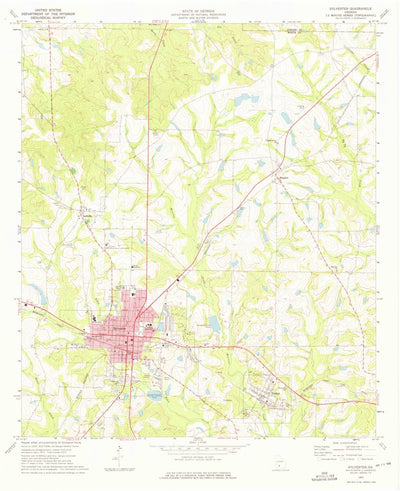 United States Geological Survey Sylvester, GA (1973, 24000-Scale) digital map