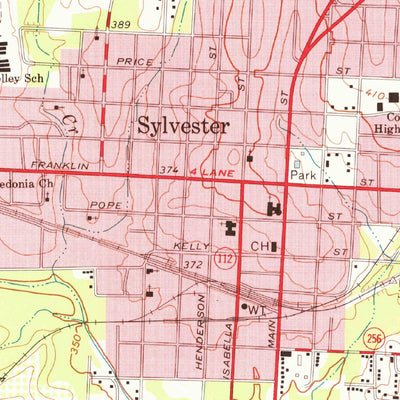 United States Geological Survey Sylvester, GA (1973, 24000-Scale) digital map