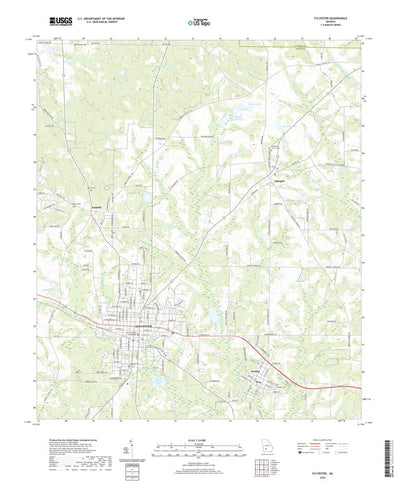 United States Geological Survey Sylvester, GA (2020, 24000-Scale) digital map