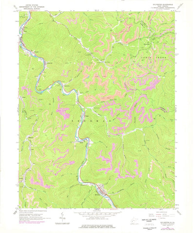 United States Geological Survey Sylvester, WV (1965, 24000-Scale) digital map