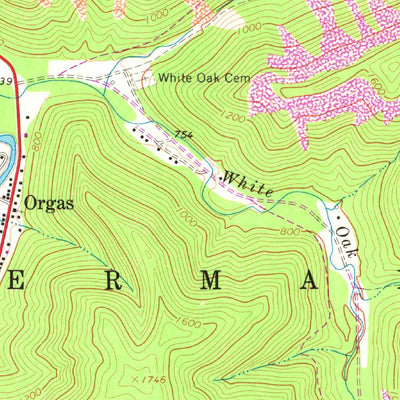 United States Geological Survey Sylvester, WV (1965, 24000-Scale) digital map