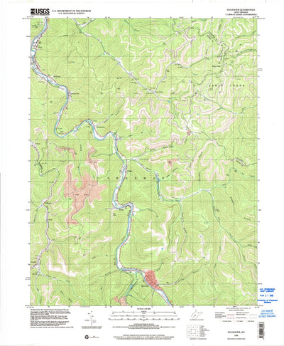 United States Geological Survey Sylvester, WV (1996, 24000-Scale) digital map