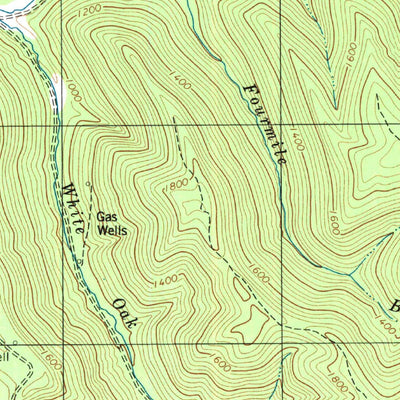 United States Geological Survey Sylvester, WV (1996, 24000-Scale) digital map