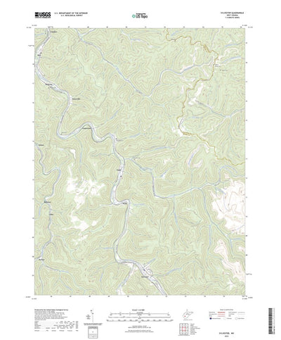 United States Geological Survey Sylvester, WV (2023, 24000-Scale) digital map