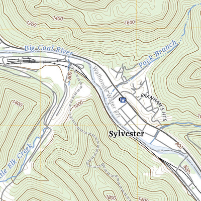 United States Geological Survey Sylvester, WV (2023, 24000-Scale) digital map