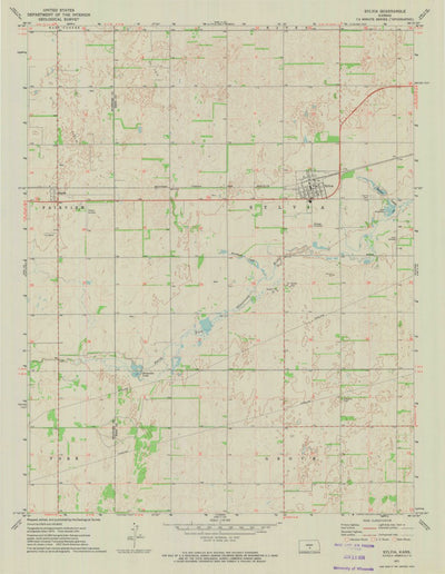 United States Geological Survey Sylvia, KS (1971, 24000-Scale) digital map