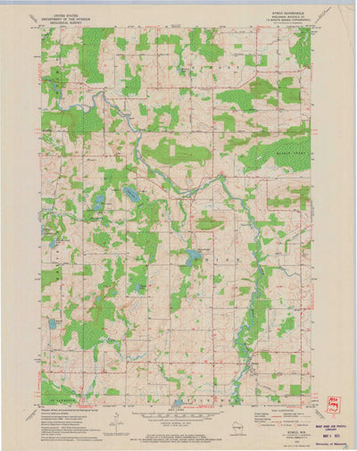 United States Geological Survey Symco, WI (1970, 24000-Scale) digital map