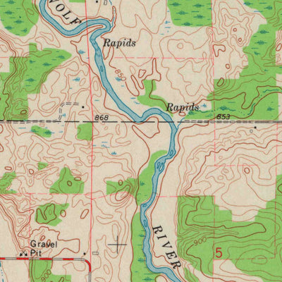 United States Geological Survey Symco, WI (1970, 24000-Scale) digital map