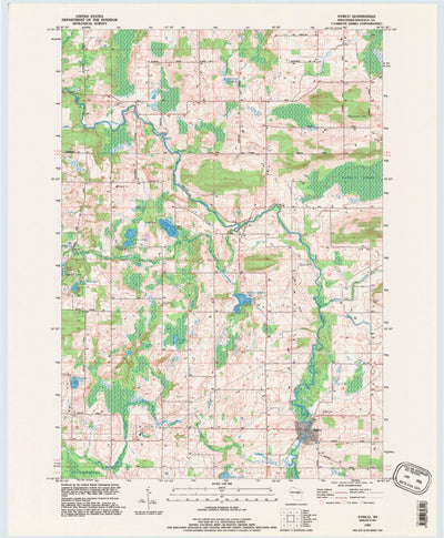 United States Geological Survey Symco, WI (1993, 24000-Scale) digital map