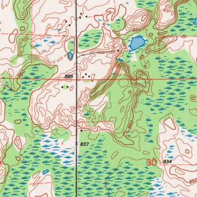 United States Geological Survey Symco, WI (1993, 24000-Scale) digital map