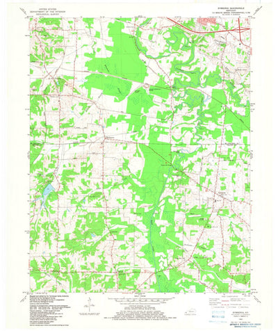 United States Geological Survey Symsonia, KY (1982, 24000-Scale) digital map