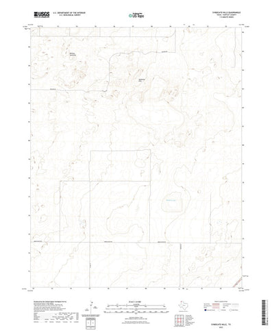United States Geological Survey Syndicate Hills, TX (2022, 24000-Scale) digital map