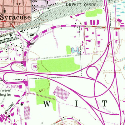 United States Geological Survey Syracuse East, NY (1957, 24000-Scale) digital map