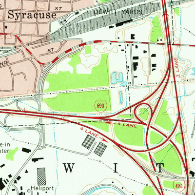 United States Geological Survey Syracuse East, NY (1977, 24000-Scale) digital map