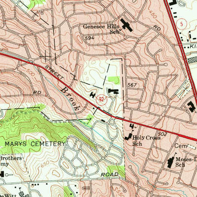 United States Geological Survey Syracuse East, NY (1977, 24000-Scale) digital map