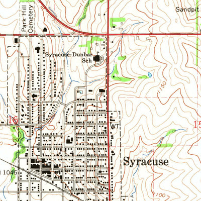 United States Geological Survey Syracuse, NE (1966, 24000-Scale) digital map