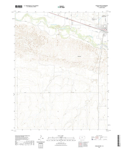 United States Geological Survey Syracuse West, KS (2022, 24000-Scale) digital map